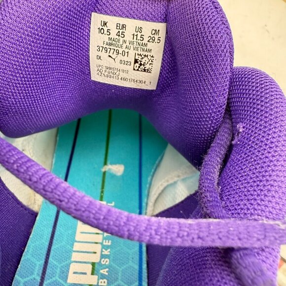 Puma MB.02 Queen City Men Size 11.5 379779-01 Team Violet Blue White Shoes - Picture 10 of 11